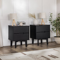 Black bedside clearance table wayfair